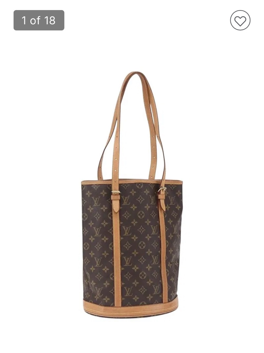 Louis Vuitton Monogram Canvas Vertical Tote in Brown and Tan